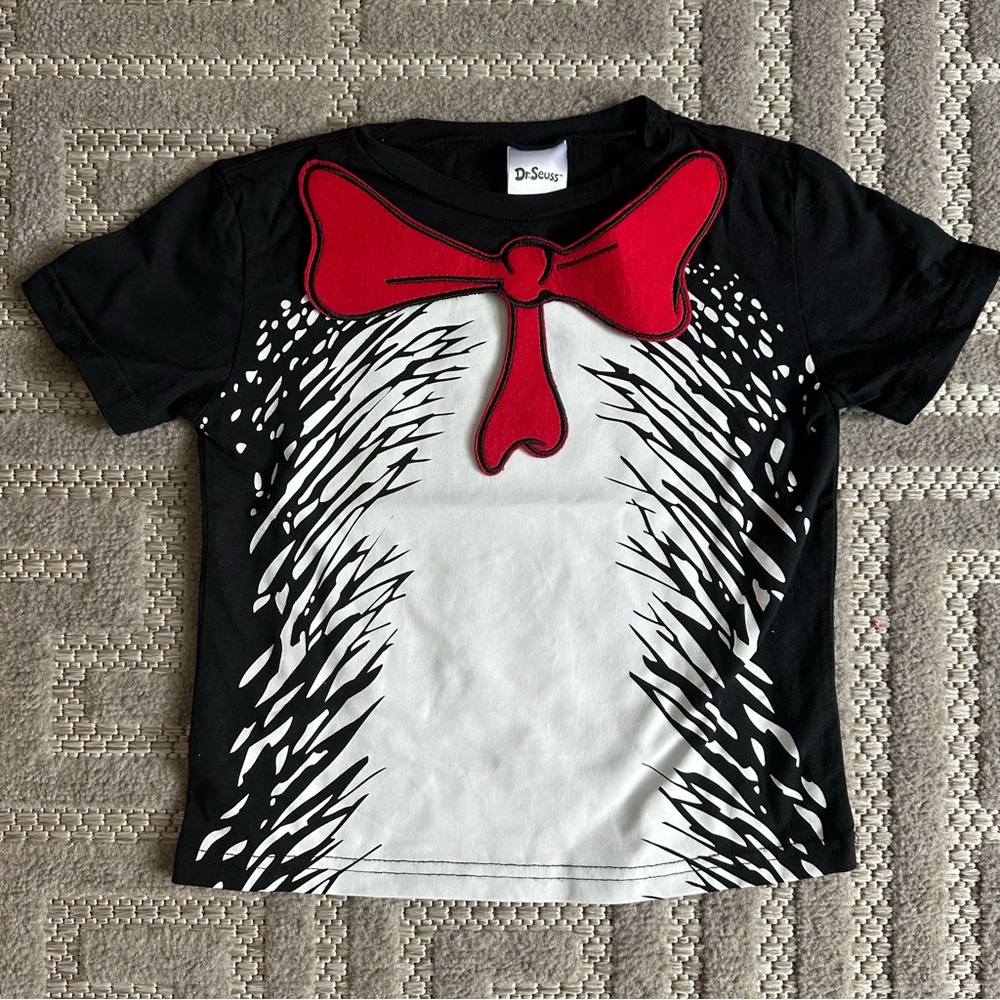Dr. Seuss Kids Costume T-Shirt - Black, White, and Red